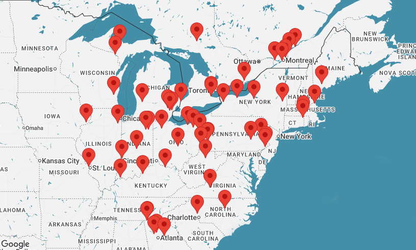 contractors map